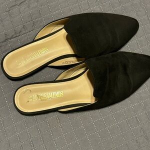 Dream Pairs Black Mules Elegant Slip-On Shoes